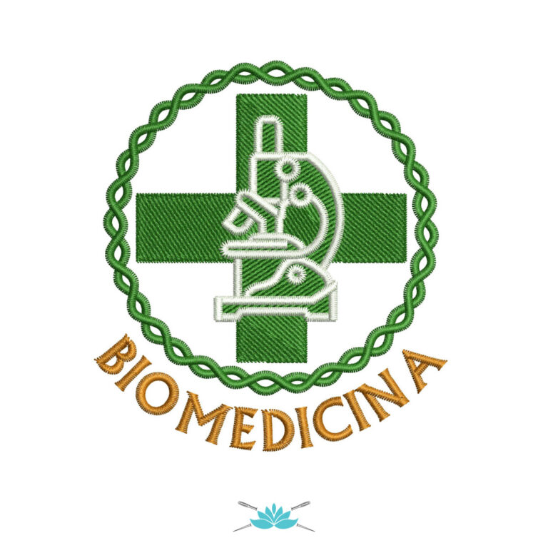 Matriz de Bordado Símbolo Biomedicina BM SHOP BAZAR e CIA