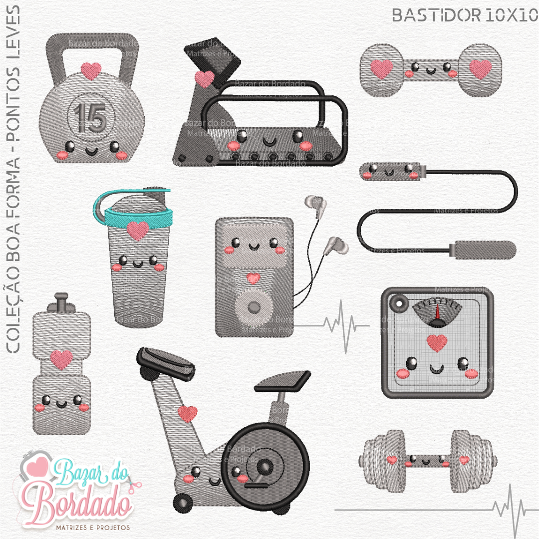 Matrizes de Bordado - Coleção Boa Forma - Image 2