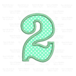 Matriz de Bordado Numeral 2