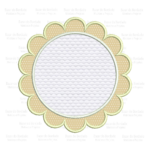 Matriz de Bordado - Moldura Aplique Circulo