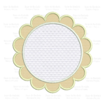 Matriz de Bordado - Moldura Aplique Circulo
