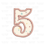 Matriz de Bordado Numeral 5