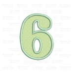 Matriz de Bordado Numeral 6