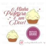 Matriz de Bordado Cupcake Professora Doce -100% gratuito โ Download Imediato - Imagem 2