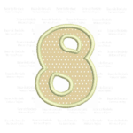 Matriz de bordado Numeral 8