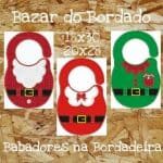 Projeto na Bordadeira - Trio Babadores de Natal na Bordadeira - Imagem 2