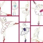 Matrizes de Bordado - Pacotinho Bailarinas - Image 2
