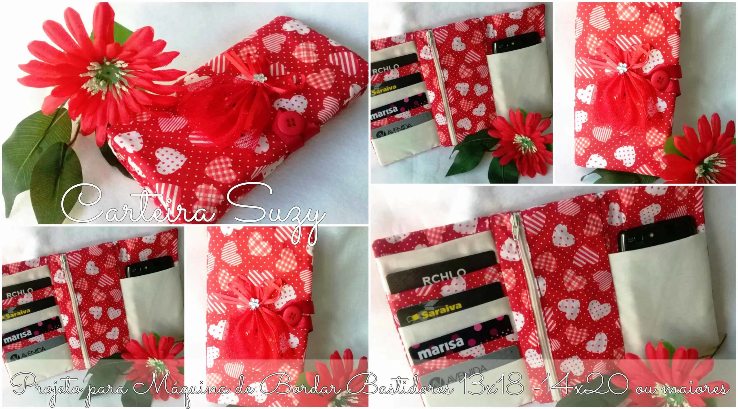 Projeto na Bordadeira - Carteira Suzy [Projeto na Bordadeira] - Image 1