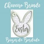 Projeto na Bordadeira - Chaveiro Coelho -100% gratuito - Download Imediato - Imagem 2