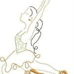 Bailarina RedWork 2 - Imagem 2