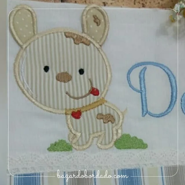 Matriz de Bordado 3D - Cachorrinhos Orelhinhas - Image 1