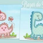 Matrizes de Bordado - Casal Dinossauros - Imagem 2