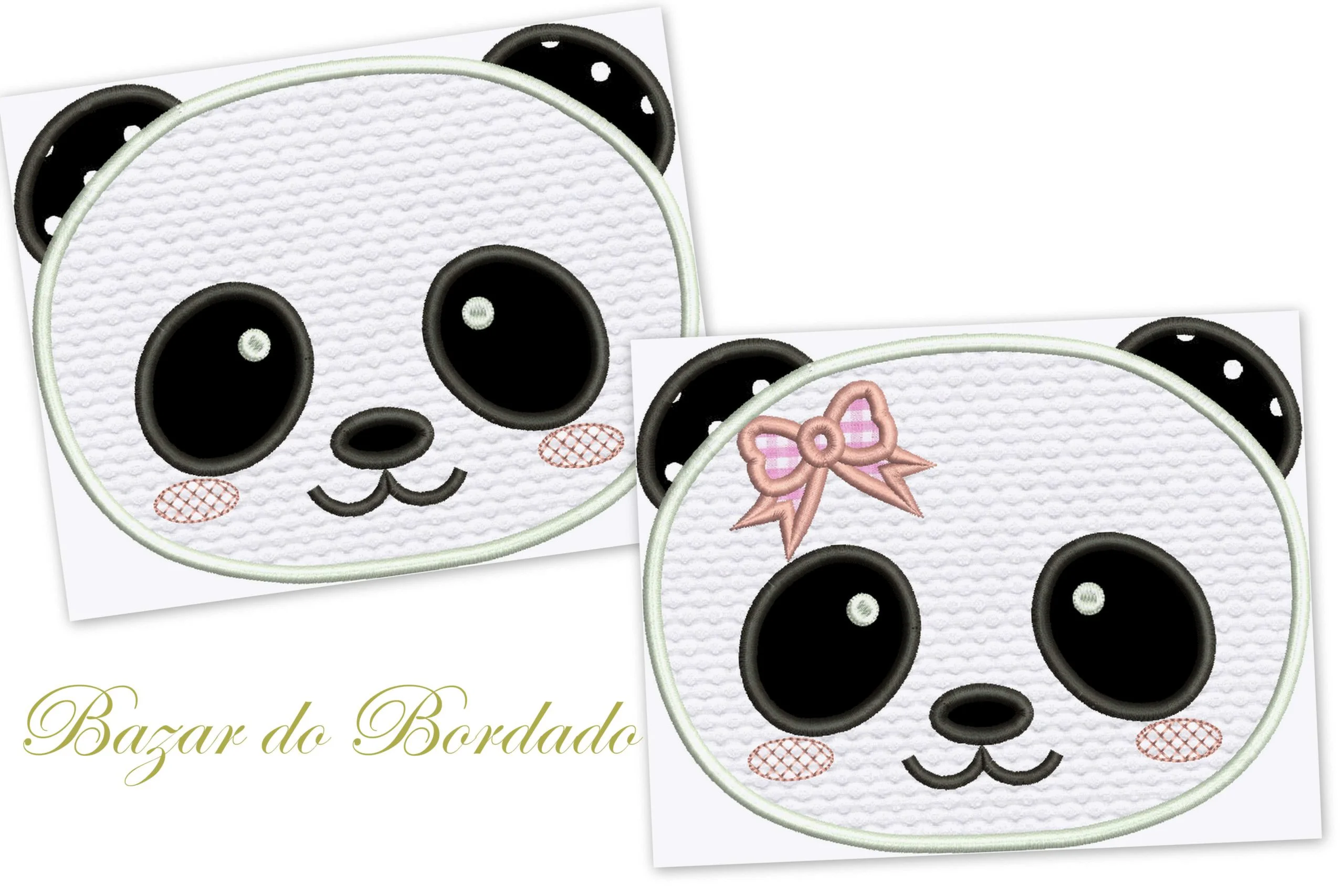 Gisele Matrizes de Bordado - Aplique Panda - Imagem 1