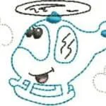 Matriz de Bordado - Helicóptero 2 - Imagem 2