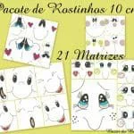 Matrizes de Bordado - Pacote 21 Matrizes Rostinhos - Image 2