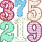 Matrizes de Bordado - Numerais em Aplique - Image 2