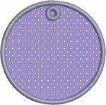 Matriz de Bordado - Tag Chaveiro Círculo
