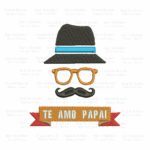 Matriz de Bordado - Te Amo Papai - Imagem 2