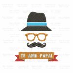 Matriz de Bordado - Te Amo Papai