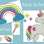 Matrizes de Bordado - Kit Unicórnio (4 Matrizes) - Imagem 2