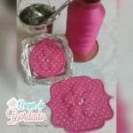 Matriz de Bordado - Molduras e Chaveiro Flor - Técnica Trapunto - Image 2