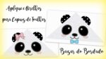 Projeto na Bordadeira - Aplique e Orelhas Panda
