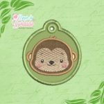 Projeto na Bordadeira - Chaveirinho Macaquinho - Image 2