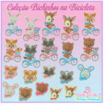 Matrizes de Bordado - Coleção Bichinhos na Bicicleta