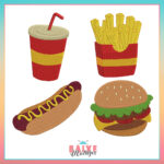 Matriz de Bordado - Coleção FastFood - BM