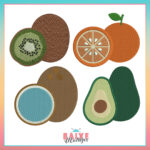 Matriz de Bordado - Coleção Frutas - BM - Imagem 2