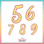 Matriz de Bordado - Coleção Números Cursivo Aplique - BM - Imagem 2