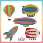 Matriz de Bordado - Coleção Transportes Aéreo - BM - Image 2