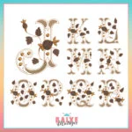 Matriz de Bordado - Monograma Retr么 - BM - Imagem 2