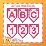 Projetos na Bordadeira - Mini Coleção Alfabeto Varalzinho