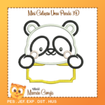 Matrizes de Bordado - Mini Coleção Urso Panda 3D