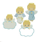 Matriz de Bordado - Kit 4 Anjinhos Cute - ANGEL004