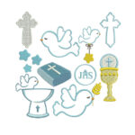 Matriz de Bordado - Kit 10 Matrizes para Batizado