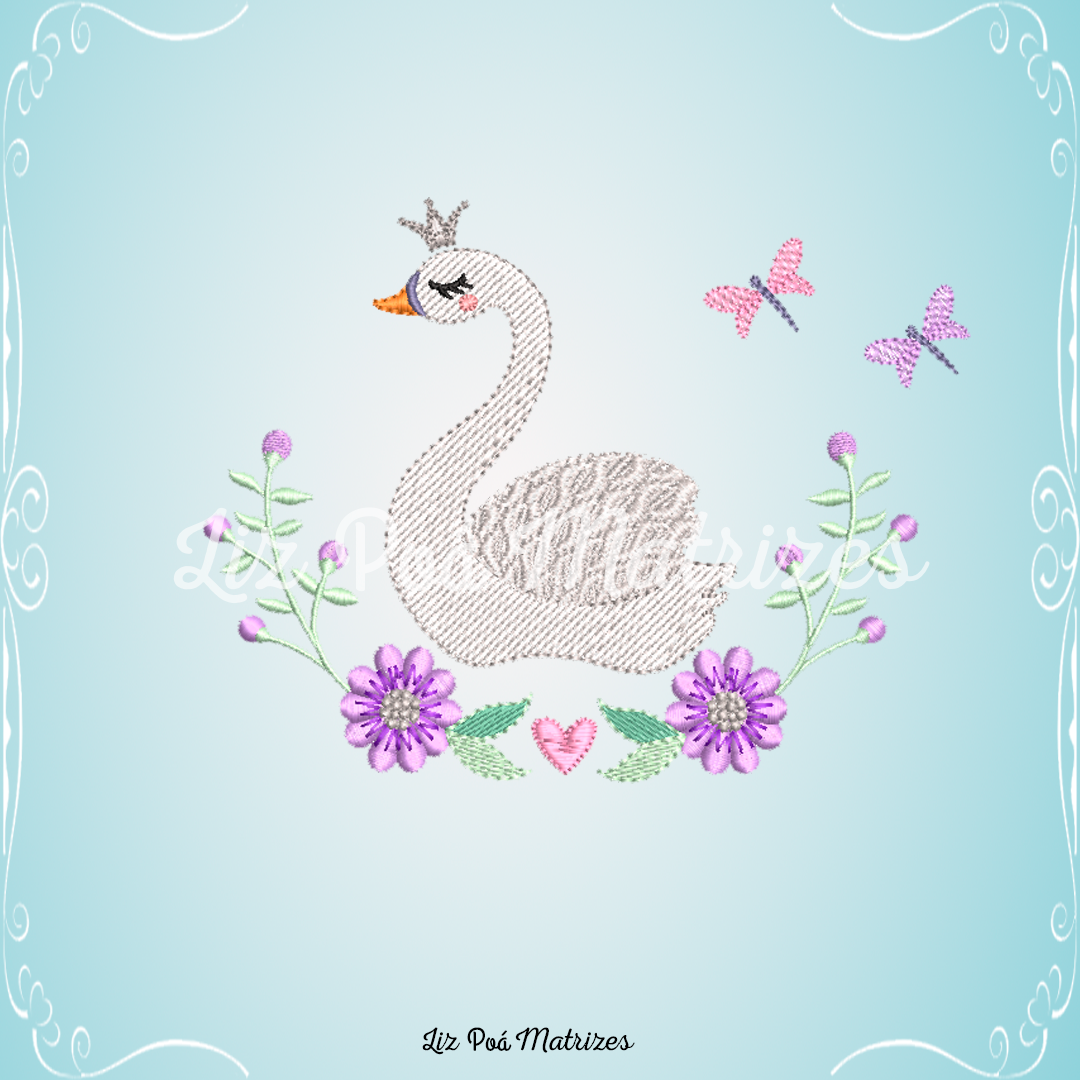 Cisne Matriz de Bordado - Cisne - Image 1