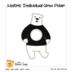 Matrizes de Bordado - Urso Polar (Individual)