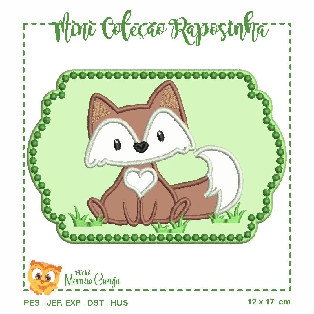 Matrizes de Bordado e Projetos na Bordadeira - Mini Coleção Raposinha - Image 1