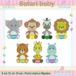 Matrizes de Bordado - Coleção Safari Baby - Imagem 4