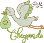 Matriz de bordado - Cegonha - Image 3