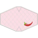 2 Máscaras Adulto com Acabamento Bordado Pimento - Image 2