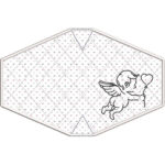 2 Máscaras Adulto com Acabamento Bordado Cupido
