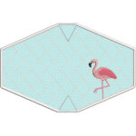 2 Máscaras Adulto com Acabamento Bordado Flamingo 2 - Imagem 2