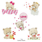 Matriz de Bordado - Doce Love