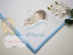 Matriz de bordado menino dormindo ponto cruz. - Imagem 2
