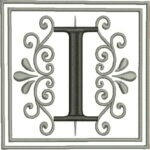Matriz de bordado Alfabeto monograma arabescos - Image 10
