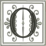 Matriz de bordado Alfabeto monograma arabescos - Image 15
