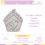 Matriz de Bordado - Passarinho Lolli - Minicoleção